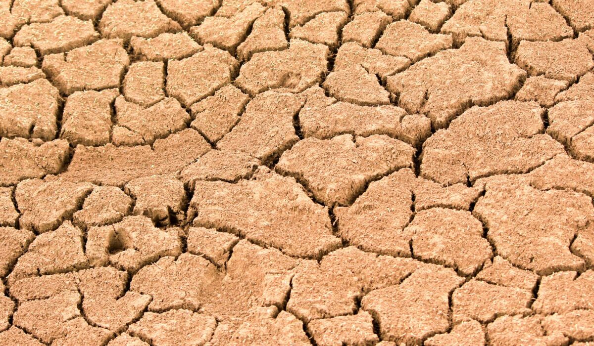 Cracked dry earth in a drought-affected US region illustrating water scarcity pressure